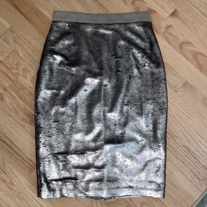 New Banana Republic full sequin pencil skirt
